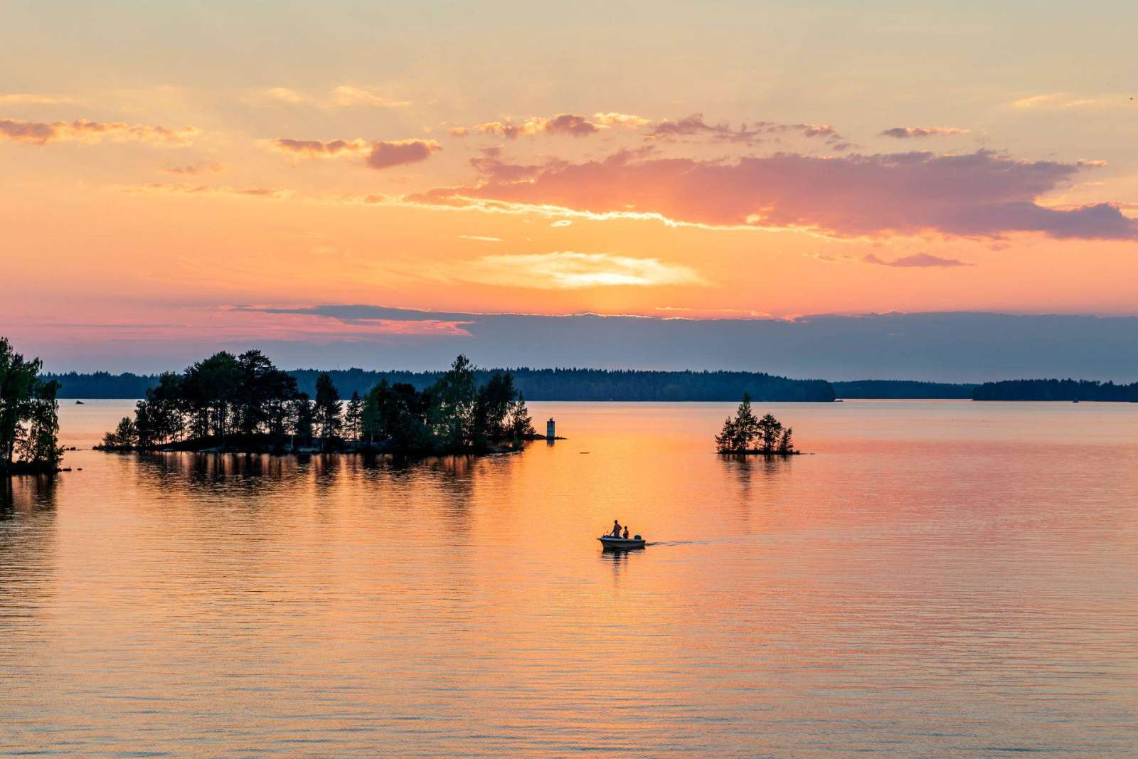 Islands and open water in the Turku archipelago, southwest Finland