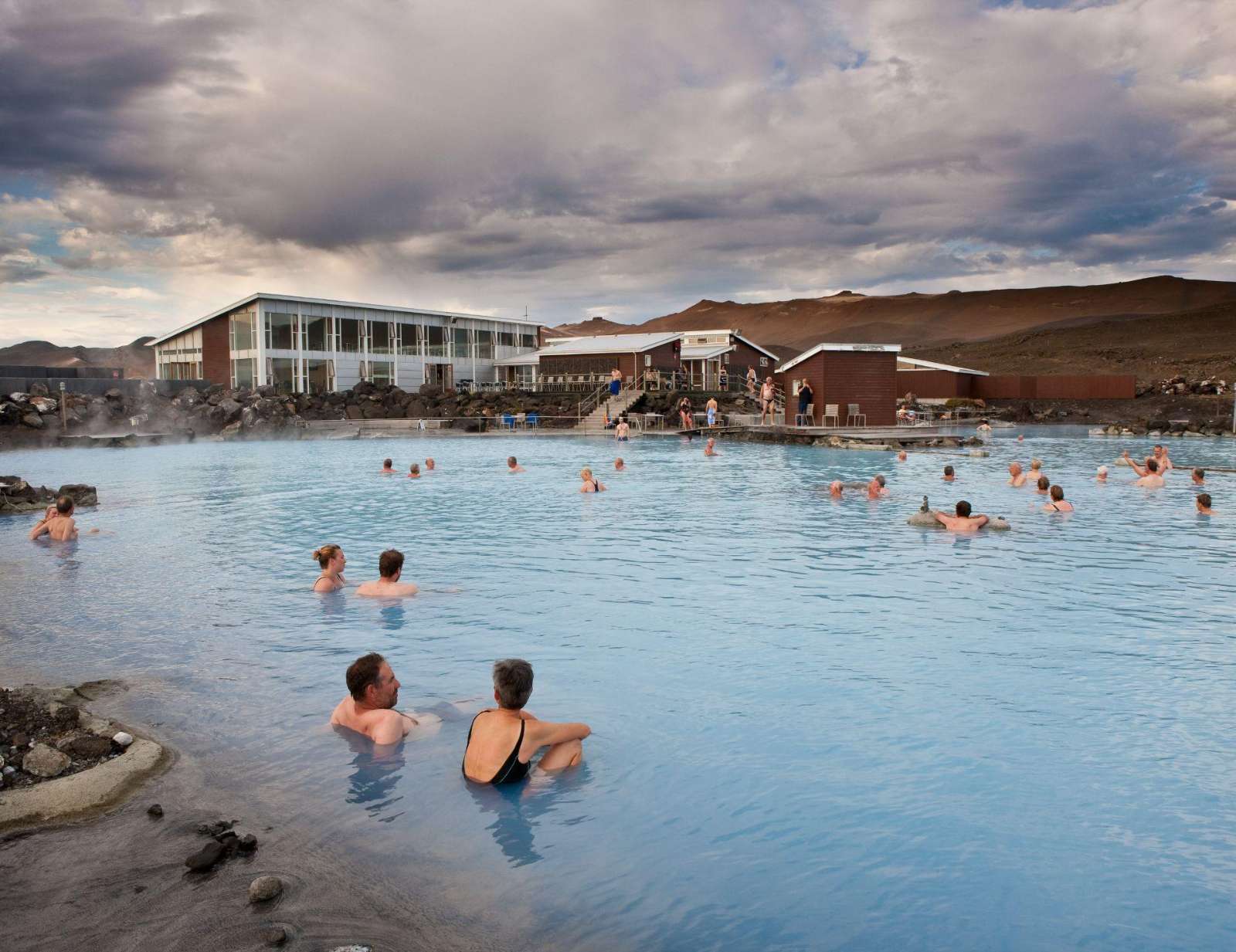 Geothermal bathing at Mývatn, Iceland