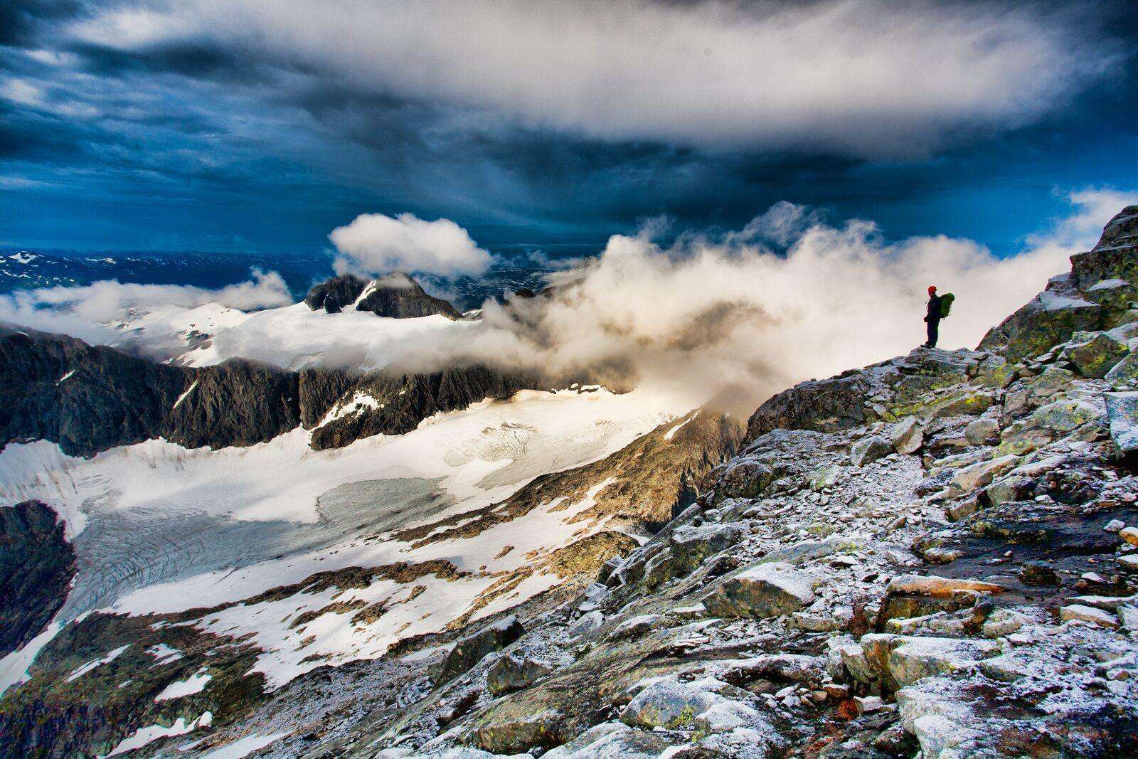 Approaching Store Skagastølstind in the Hurrungane, Norway