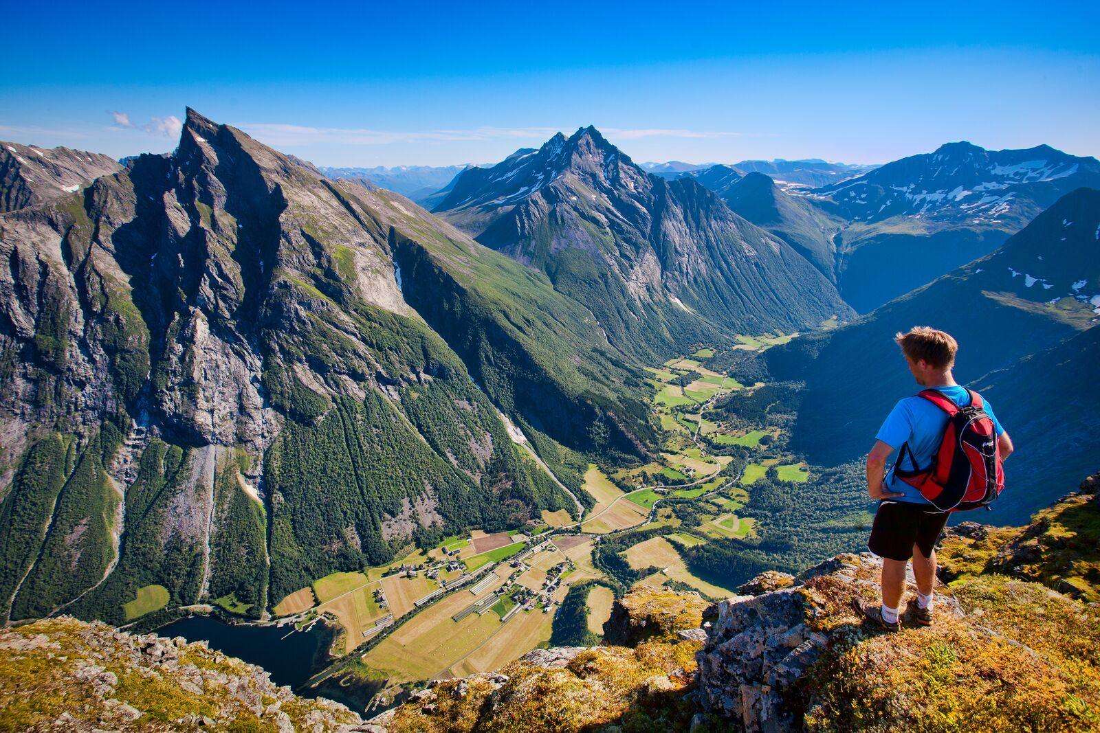 The Norangsfjord beneath Slogen mountain, Norway