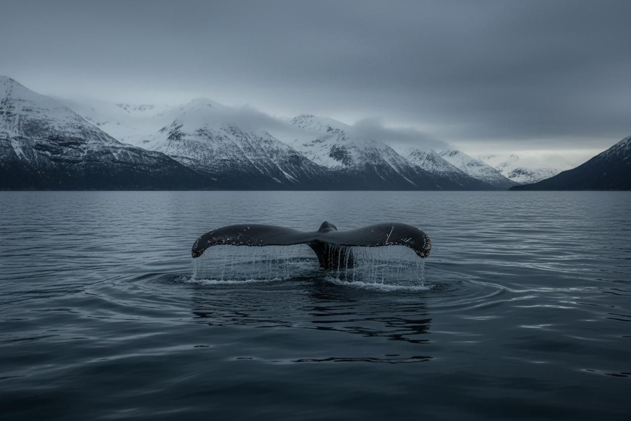 Whale watching in Arctic waters